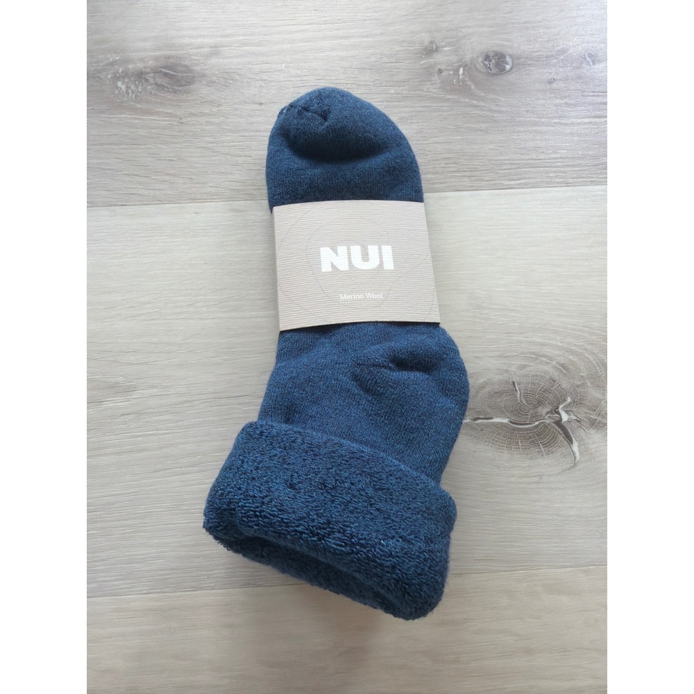 NUI Lounge Socks Deep Blue 7/9y New With Tags